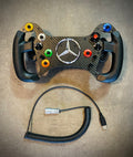 Sim Racing AMG GT3 GT4 Custom Steering Wheel Carbon Fiber and Silicone Grips