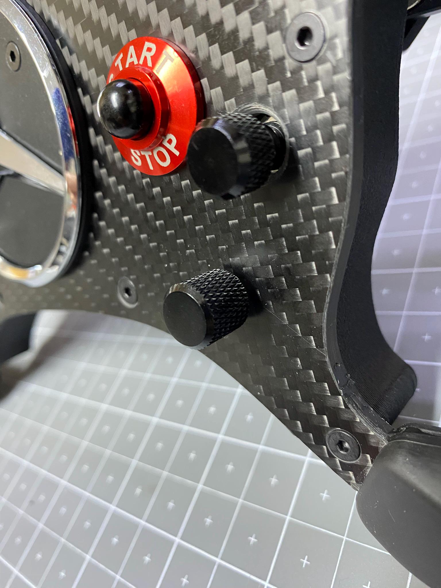 Sim Racing AMG GT3 GT4 Custom Steering Wheel Carbon Fiber and Silicone Grips