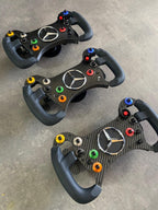 Sim Racing AMG GT3 GT4 Custom Steering Wheel Carbon Fiber and Silicone Grips